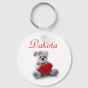 Persoonlijke naam Keyring - Teddy Bear Sleutelhanger
