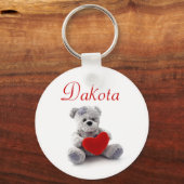 Persoonlijke naam Keyring - Teddy Bear Sleutelhanger (Voorkant)