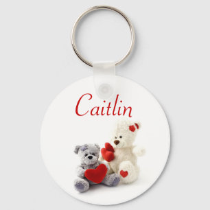 Persoonlijke naam Keyring - Teddy Bears Sleutelhanger