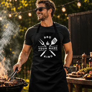 Persoonlijke naam Koning van de BBQ Vader Schort