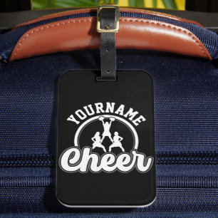 Persoonlijke naam Kop Team Varsity Cheerleader Bagagelabel