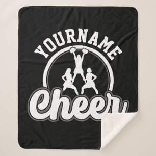 Persoonlijke naam Kop Team Varsity Cheerleader Sherpa Deken