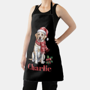 Persoonlijke Naam Labrador Retriever Kerstmis Schort