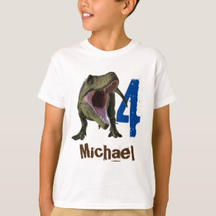 Persoonlijke naam Leeftijd  T-Rex Tyrannosaurus T-shirt