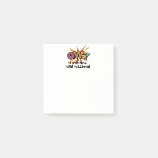 Persoonlijke naam leuk stripboek OMG Post-it® Notes (Voorkant)