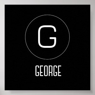  persoonlijke naam logo poster