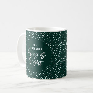 Persoonlijke naam Merry & Bright Familie Koffiemok