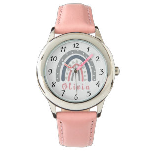 Persoonlijke naam met Cool Boho Rainbow Horloge