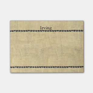 Persoonlijke naam met het Oude spoor van het Spoor Post-it® Notes