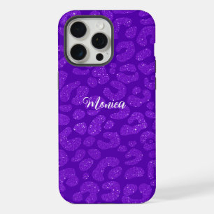 Persoonlijke naam moderne stijlvolle glitters paar iPhone 15 pro max hoesje