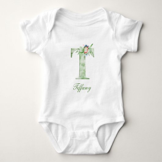 Persoonlijke Naam Monogram | Babybody Romper (Voorkant)