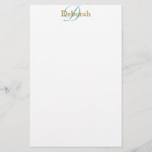 persoonlijke naam ~ monogram idea briefpapier
