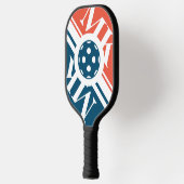 Persoonlijke naam monogram pickleball racket (Links)