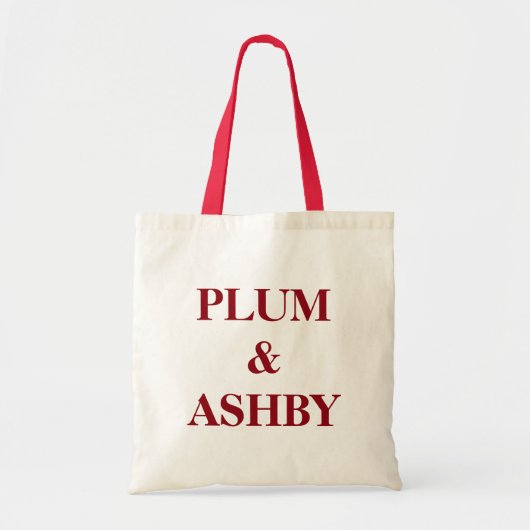 Persoonlijke naam monogram tote bag (Voorkant)