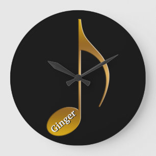 Persoonlijke naam Musical Note Musicians Dancers Grote Klok
