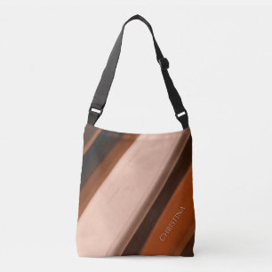 Persoonlijke naam namaak houten fancy crossbody tas