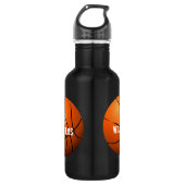 Persoonlijke naam nummer Basketball Waterfles (Voorkant)