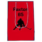 Persoonlijke naam/nummer Hockey Cadeautas (Achterkant)