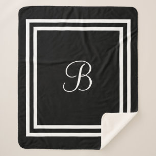 Persoonlijke naam of initiaal Sherpa Blanket Deken