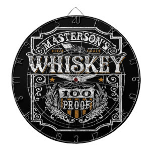 Persoonlijke NAAM Old West Whiskey Brewery Bar Dartbord