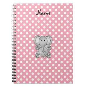 Persoonlijke naam olifant cadeaus notitieboek