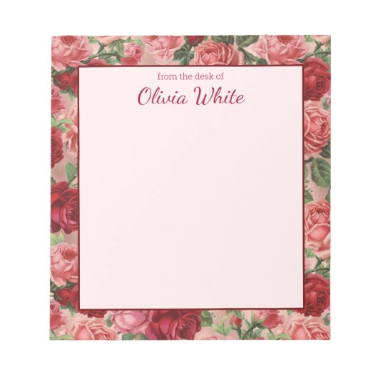 Persoonlijke naam op de schijf van het blocnote (Voorkant)