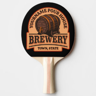Persoonlijke naam Oude eik Barrel Beer Keg Brewery Tafeltennisbatje