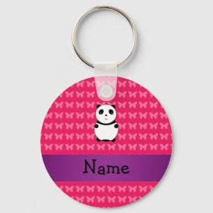 Persoonlijke naam panda sleutelhanger