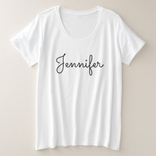 persoonlijke naam, Persoonlijke naam Grote Maat T-shirt