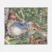 Persoonlijke naam Peter Rabbit Fleece Deken (Voorkant (Horizontaal))