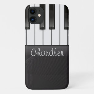 Persoonlijke naam Pianist Piano Keys Music Teacher iPhone 11 Hoesje