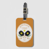 Persoonlijke naam Pickleball Logo Bagagelabel (Voorkant (verticaal))