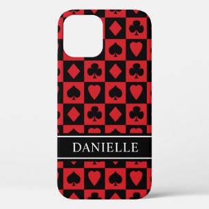 Persoonlijke naam Poker Kaart iPhone 12 Hoesje