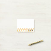 Persoonlijke naam Pumpkin Pinwheels Post-it® Notes (Op bureau)