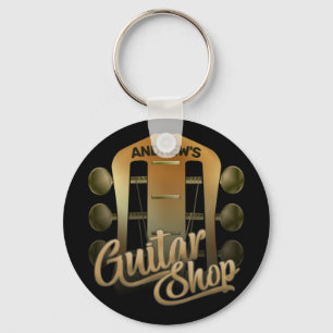 Persoonlijke naam Rock Music Guitar Shop Musician Sleutelhanger