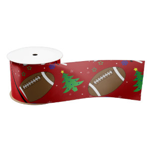 Persoonlijke naam rode football kerst lint