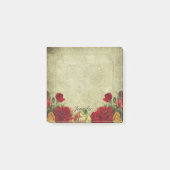 Persoonlijke naam Romantische  Rozen Post-it® Notes (Voorkant)