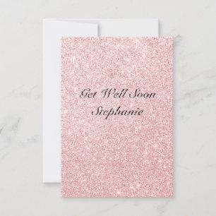 Persoonlijke naam Roze Glitter krijgt snel een kaa Kaart