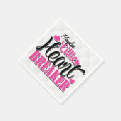 Persoonlijke NAAM Roze Kleine Hartbreker Servet (Hoek)