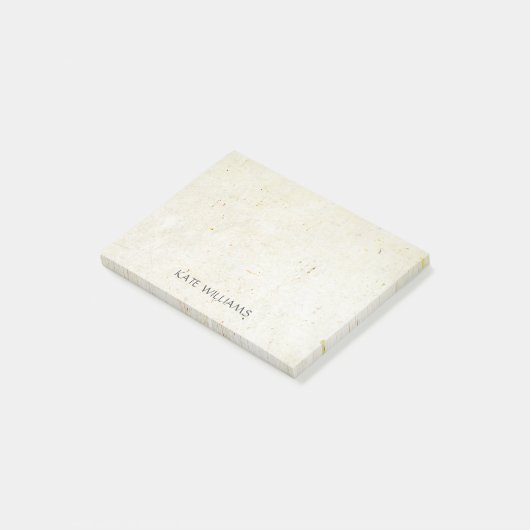 Persoonlijke Naam Rustieke Boho Achtergrond Post-it® Notes (Schuin)