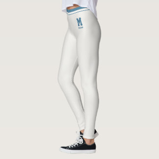 Persoonlijke naam Schattig Neutraal Leisteenblauw  Leggings