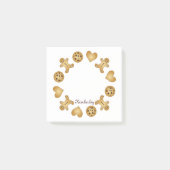 Persoonlijke naam Schattige koek peperkoek man Post-it® Notes (Voorkant)