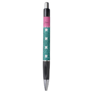 Persoonlijke naam schattige tandaqua glitter pen