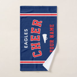 Persoonlijke naam & school cheer towel, teamcadeau handdoek