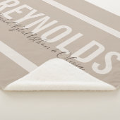 Persoonlijke naam Sherpa Throw Blanket (3/4)