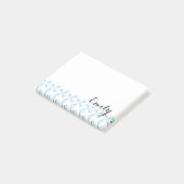 Persoonlijke naam Sky Blue Pinwheels Post-it® Notes (Schuin)