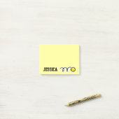 Persoonlijke naam softbal Post-it® notities Notes (Op bureau)