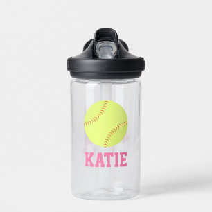 Persoonlijke naam Softball Jersey Waterfles