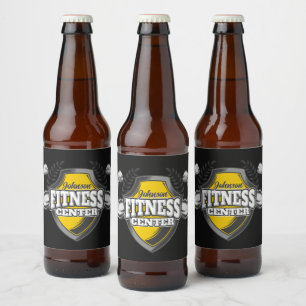 Persoonlijke NAAM Spier Fitness Trainer Gym Bier Etiket