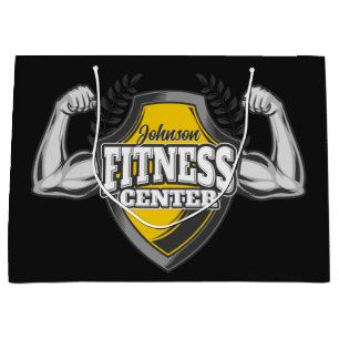 Persoonlijke NAAM Spier Fitness Trainer Gym Groot Cadeauzakje
